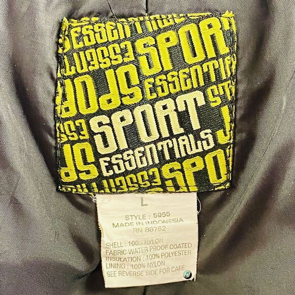 Sport Essentials Men's Large Black Insulated Nylon Snow Ski Cargo Pants Outdoor - Picture 3 of 14